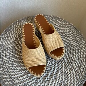 Carrie Forbes Karim wedges. Size 38. Like New!